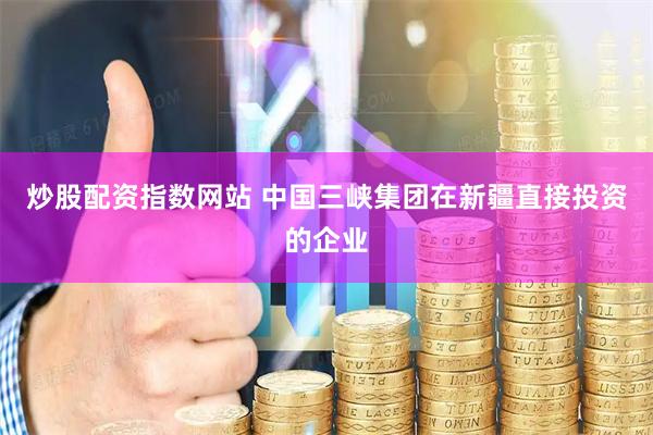 炒股配资指数网站 中国三峡集团在新疆直接投资的企业